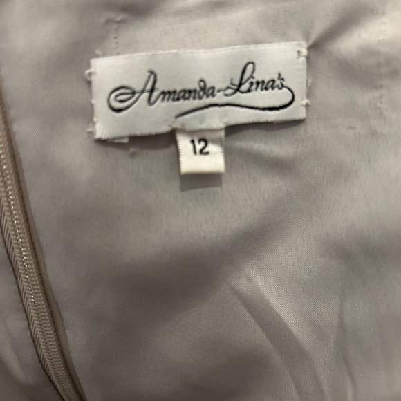 Feriani Couture Embroidered Sleeveless Peplum Cocktail Dress 18620 - Picture 8 of 12